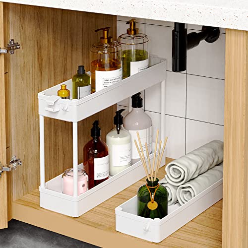 SPACEKEEPER Slim Rolling 3-Tier Storage Cart - Image 3