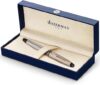 Waterman Stainless Steel Rollerball Pen, 23k Gold Trim