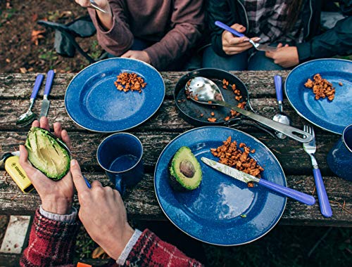 Stansport 24-Piece Enamel Camping Tableware Set - Image 5