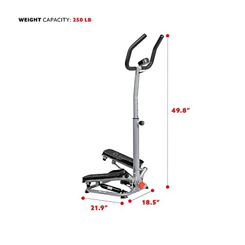 Sunny Health & Fitness Twist Stepper Climber with Handlebar - Image 5