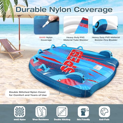 Sunrio Heavy Duty Inflatable Towable Tube - Image 3