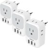 TESSAN European Travel Plug Adapter, 3-Pack