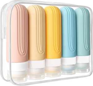 CHEODIN 5 Pack Travel Bottles