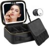 VANMRIOR Travel Makeup Bag With LED Mirror