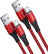 HOINZN USB A to C Fast Charging Cable [2-Pack, 6FT]