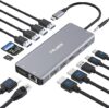 FALWEDI USB C Docking Station, Dual Monitor, 14-in-1 Hub