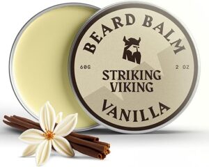 Striking Viking Vanilla Beard Balm – Styles, Strengthens & Softens Beards