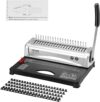 VEVOR Comb Binding Machine, 21-Hole, 450 Sheets