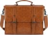 Lubardy Vintage Waterproof Leather Laptop Briefcase