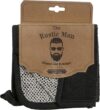 The Rustic Man Wash Cloths, Exfoliating, Black, 3 Count