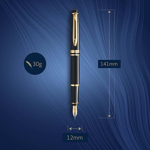 Waterman Expert Fountain Pen Black Gold Fine - Image 3