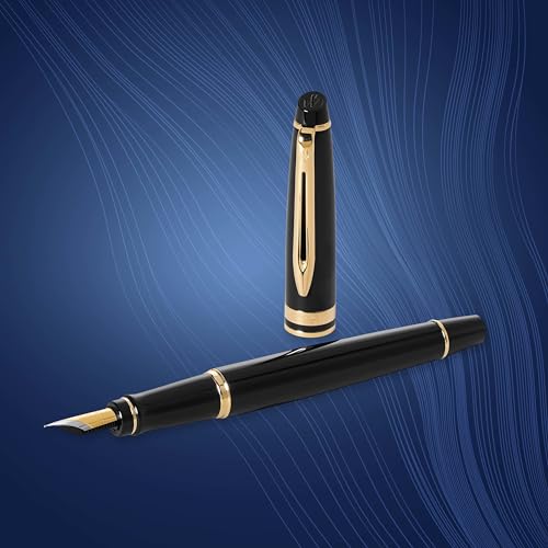 Waterman Expert Fountain Pen Black Gold Fine - Image 5