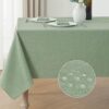 Veblandy Waterproof Linen Rectangle Tablecloth, 60×84 Inch