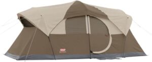Coleman Weatherproof 10-Person Camping Tent with Divider