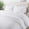 ROARINGWILD White Queen Size Lightweight Quilt Set