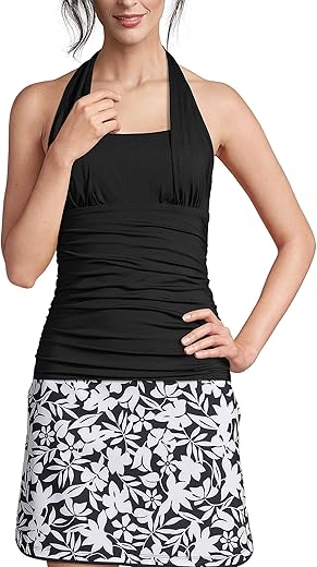 Lands' End Chlorine Resistant Halter Tankini Top