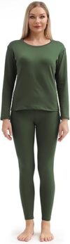 PISIQI Women’s Ultra-Soft Thermal Underwear Set