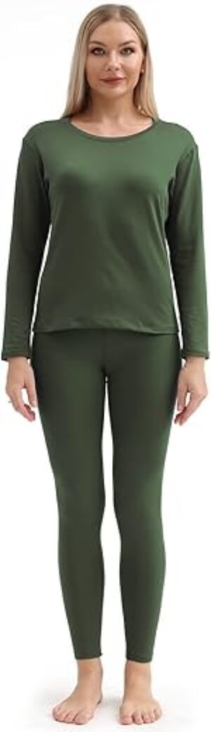 PISIQI Women’s Ultra-Soft Thermal Underwear Set