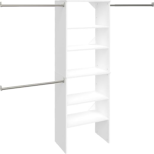 ClosetMaid Wood Closet Organizer Kit with Shelves