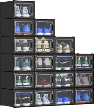 YITAHOME XL Stackable Shoe Storage Boxes