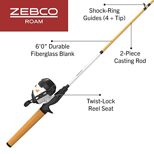 Zebco 6-Foot Spincast Reel and Rod Combo - Image 2