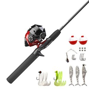 Zebco Spincast Reel & Rod Combo, 5’6″, Pre-Spooled