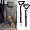 BWOGUE 2 Packs Dog Cat Safety Seat Belt