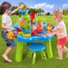 TEMI 3-in-1 Sand Water Table, 28PCS Kids Toys