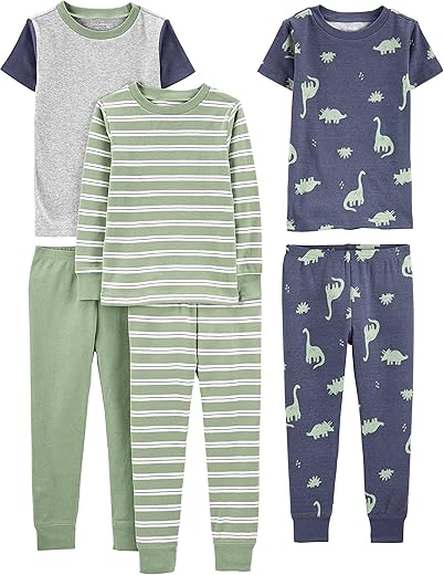 Simple Joys by Carter's 6-piece Snug Fit Cotton Pajama Set