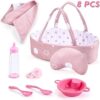 Enjoyin 8 Pcs Baby Doll Accessories Set