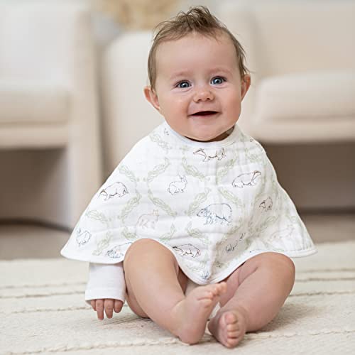 aden + anais Essentials Burpy Bib, 100% Cotton Muslin - Image 3