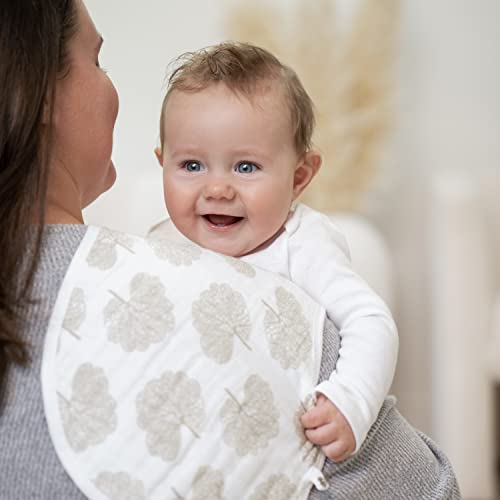 aden + anais Essentials Burpy Bib, 100% Cotton Muslin - Image 4