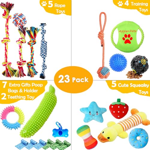 Aipper Dog Puppy Toys 23 Pack, Chew Toys - Image 2