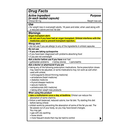 Alli Diet Orlistat Capsules - Image 2