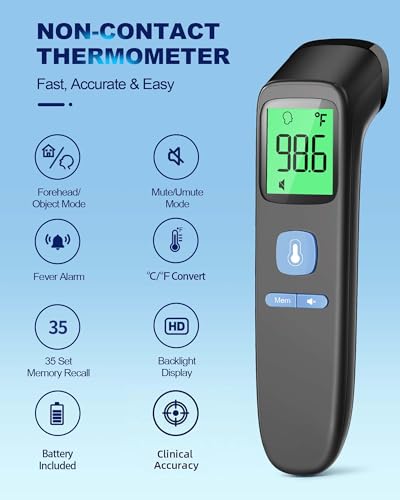 ANMEATE No-Touch Forehead Thermometer - Image 2