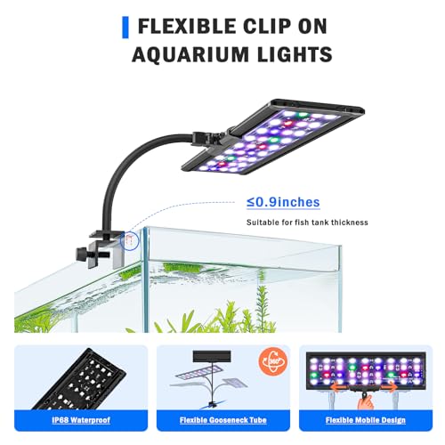 AQQA LED Aquarium Light, 24/7 Mode, Memory Function - Image 4