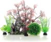 JIH Aquarium Plants And Cave Rock Set CU89Red-7