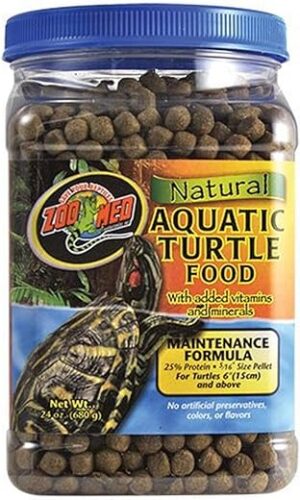 Zoo Med Aquatic Turtle Food, Maintenance Formula, 24-Ounce