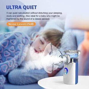 AU YAT Portable Nebulizer With 2 Masks & Mouthpiece