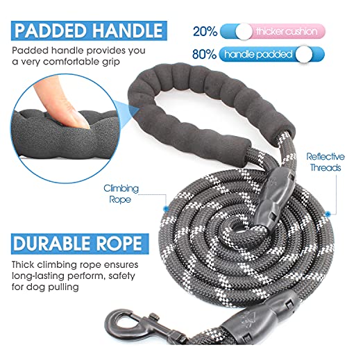 BAAPET Dog Leash 5FT-1/2'', Black Padded Handle - Image 2