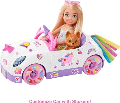 Barbie Chelsea Doll & Toy Car With Unicorn Theme - Image 4