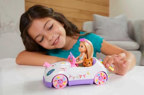 Barbie Chelsea Doll & Toy Car With Unicorn Theme - Image 2