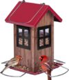 Kingsyard Bird House Feeders, Hanging Metal Feeder