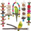 BBjinronjy Bird Perch Toys, 6 Pack Bird Accessories