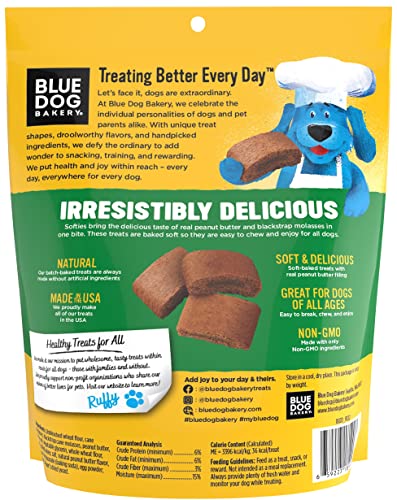 Blue Dog Bakery Softies Peanut Butter Flavor Dog Treats, 16.2oz Bag - Image 2