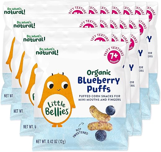 Little Bellies Blueberry Puffs Baby Snack Pack (18x0.42oz)