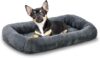 Patas Lague Bolster Dog Bed For Extra Small Dogs, 16”x12”