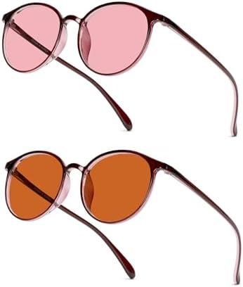 BRADDELL OPTICS FL-41 Rose & FL-60 Brown Tinted Migraine Glasses - Image 3
