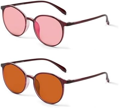 BRADDELL OPTICS FL-41 Rose & FL-60 Brown Tinted Migraine Glasses - Image 4
