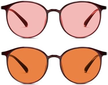 BRADDELL OPTICS FL-41 Rose & FL-60 Brown Tinted Migraine Glasses - Image 2